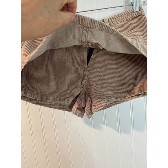 We The Free Gala-Vanting Low Rise Mini Skort Corduroy Pink & White Striped Sz/25 - Picture 9 of 16